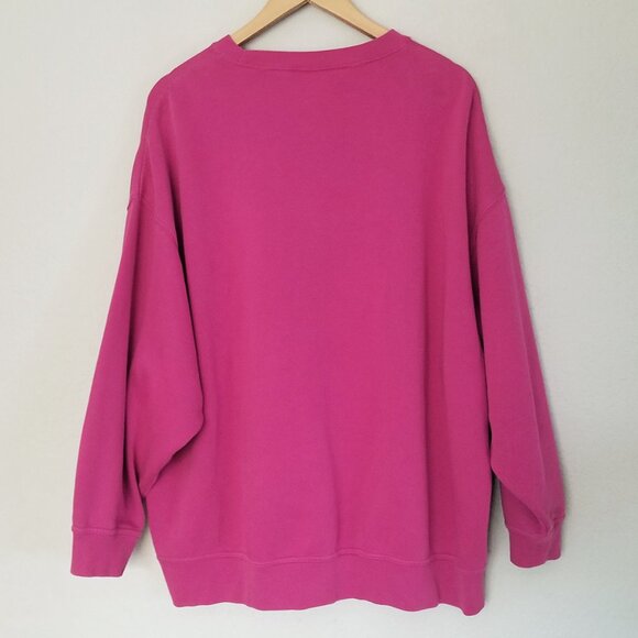 Nike Women's S Phoenix Fleece Oversized Crew-Neck Sweatshirt Fuchsia Pink $70 - Picture 7 of 16